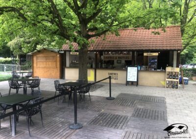 chalet en bois installé à Bruxelles