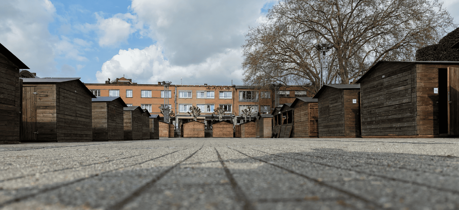 Chalets en bois en situation